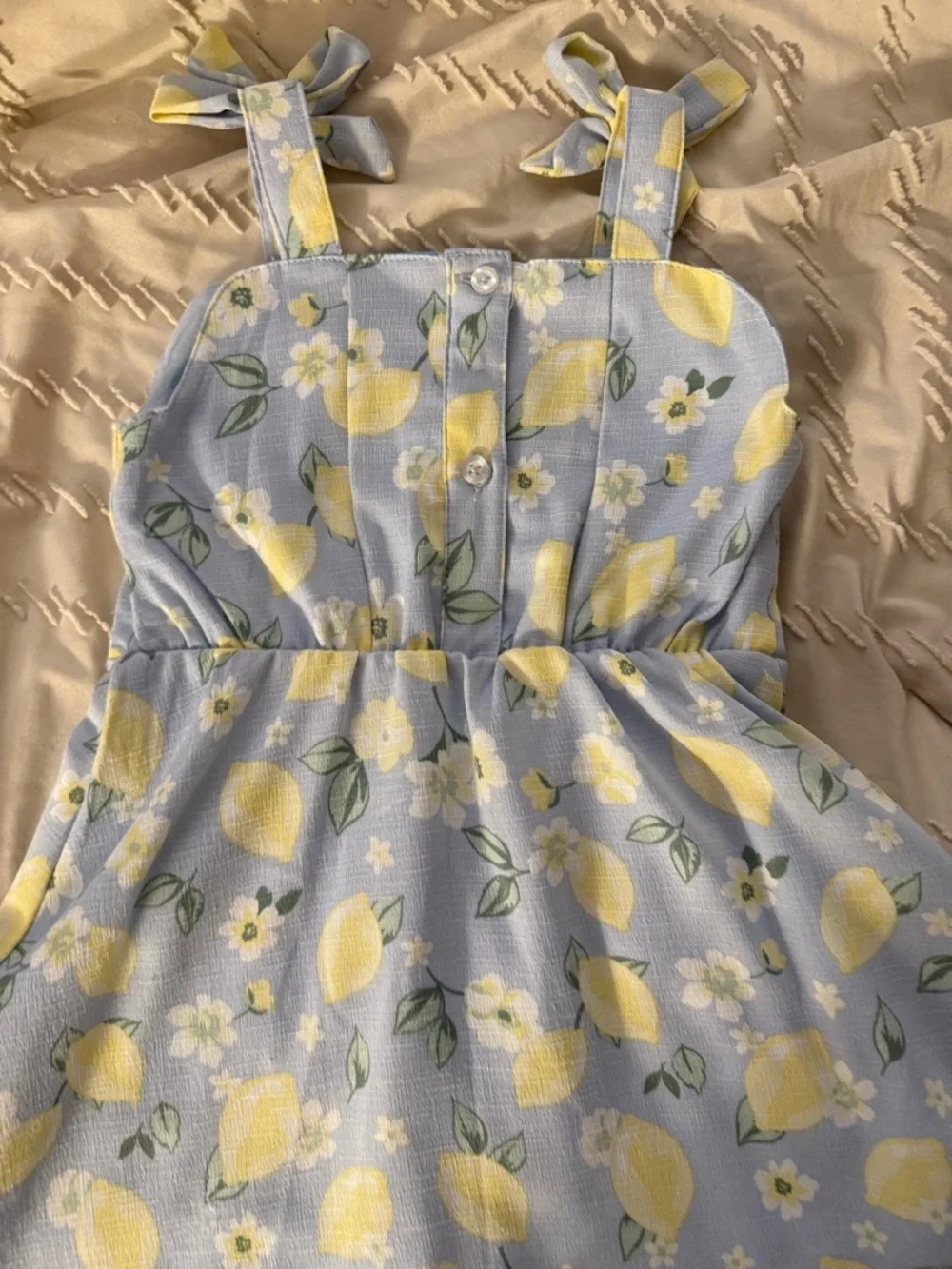 Girls Draper James Lemon and Floral Dress